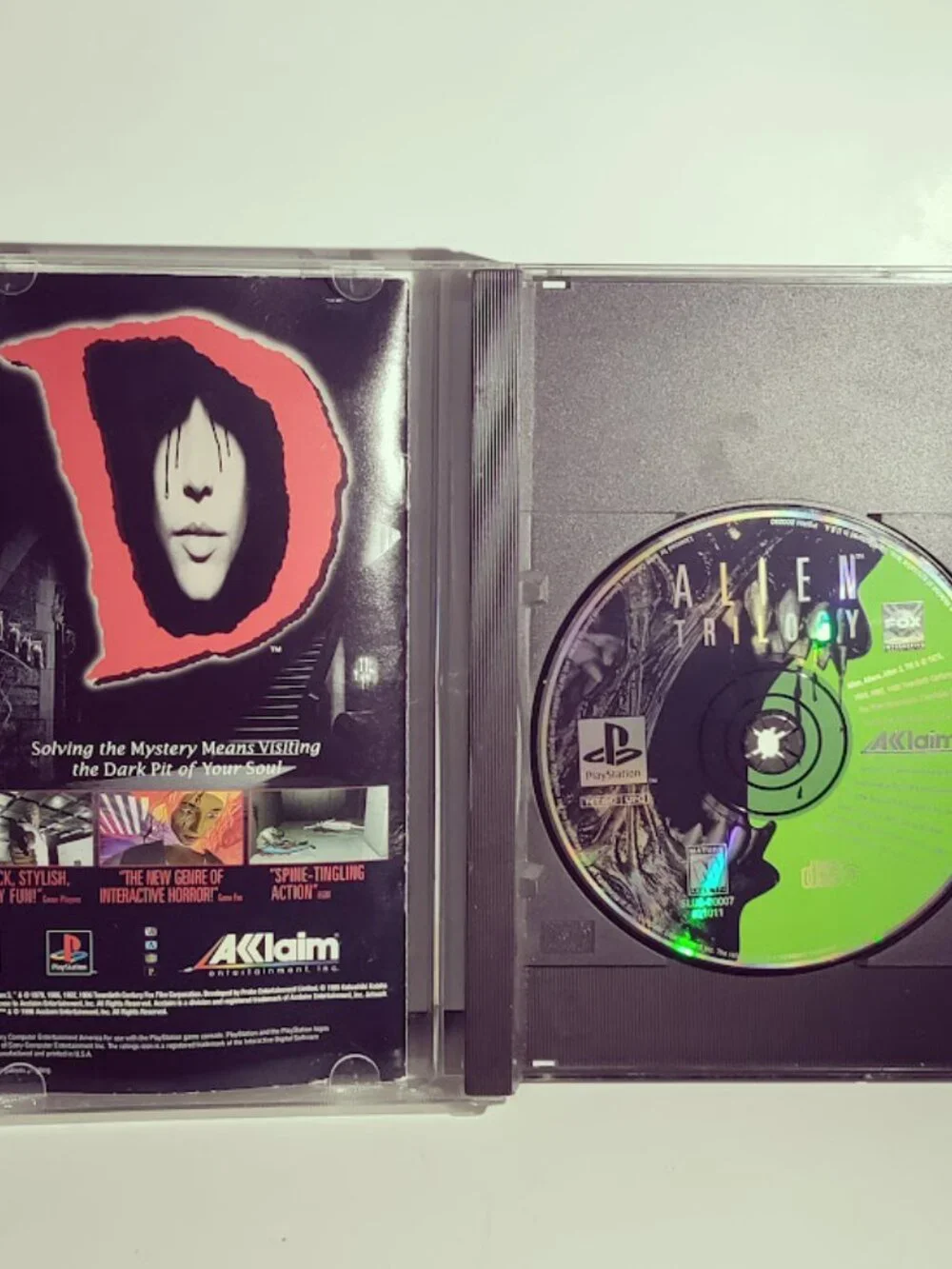 Alien Trilogy PS1 PlayStation 1 Complete CIB Black Label Acclaim